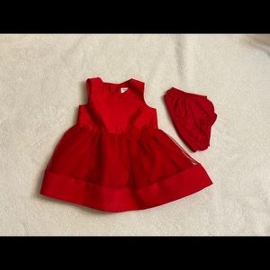 Just One You Red 3M Baby Girl Dress